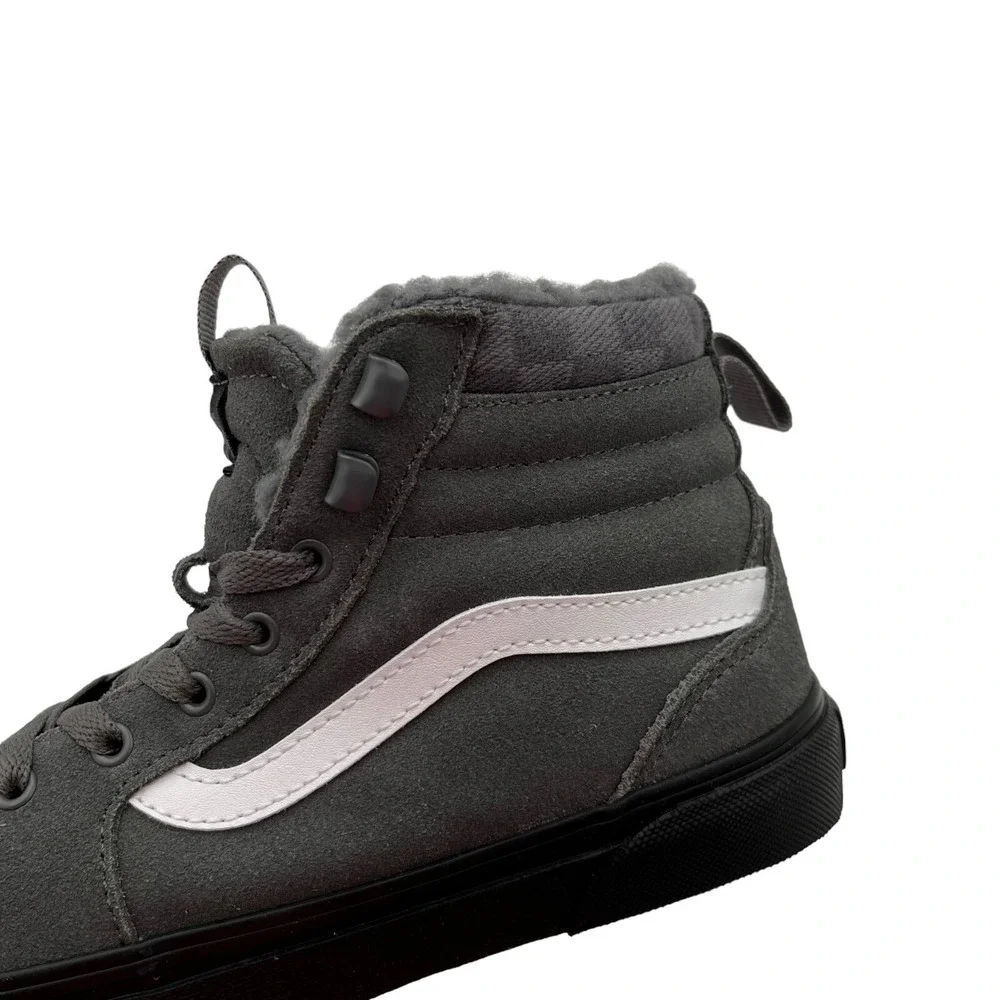 Vans Filmore Youth Boys Suede‎ High-Top Lined Shoes Size 4 Gray Water Resistant